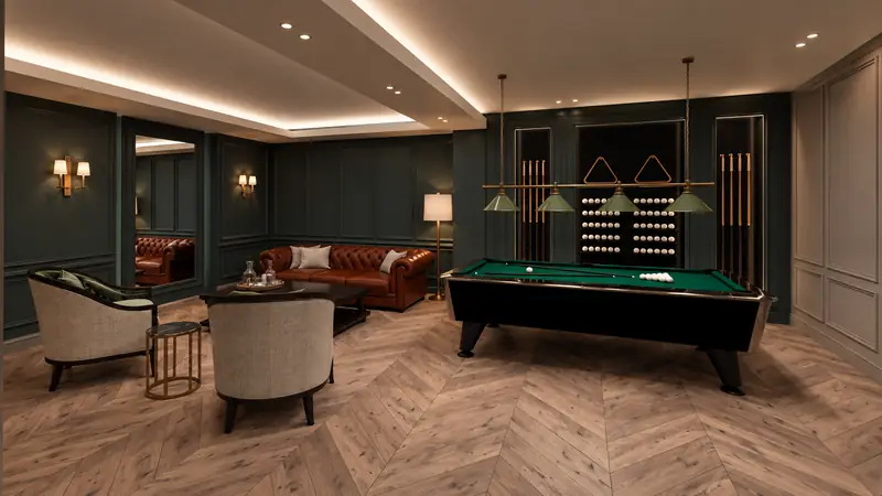 Silivri Villa I — bilardo ve oturma alanı
