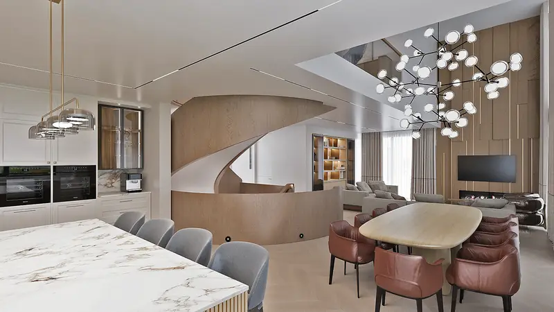 Silivri Villa I — yemek alanı ve merdiven
